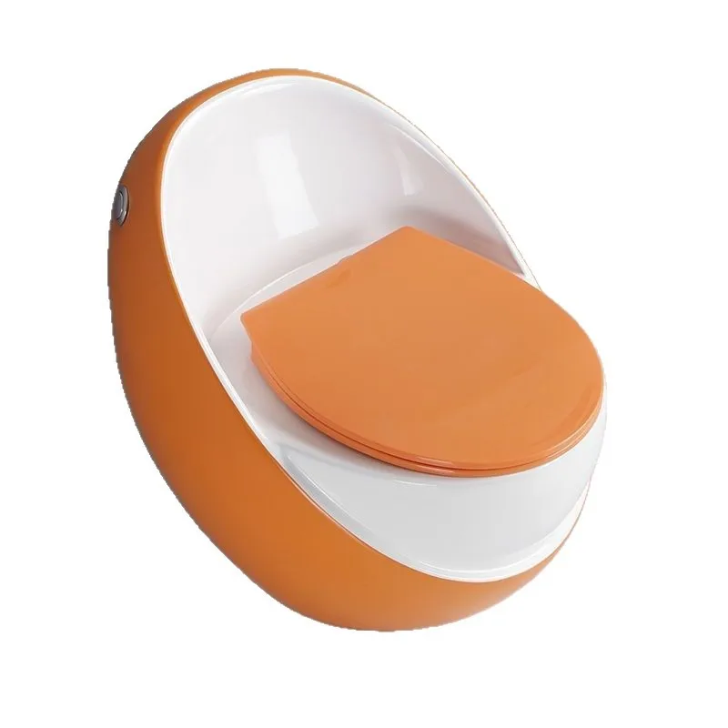 

Toilet egg small apartment siphon toilet water saving color pumping deodorant big tube