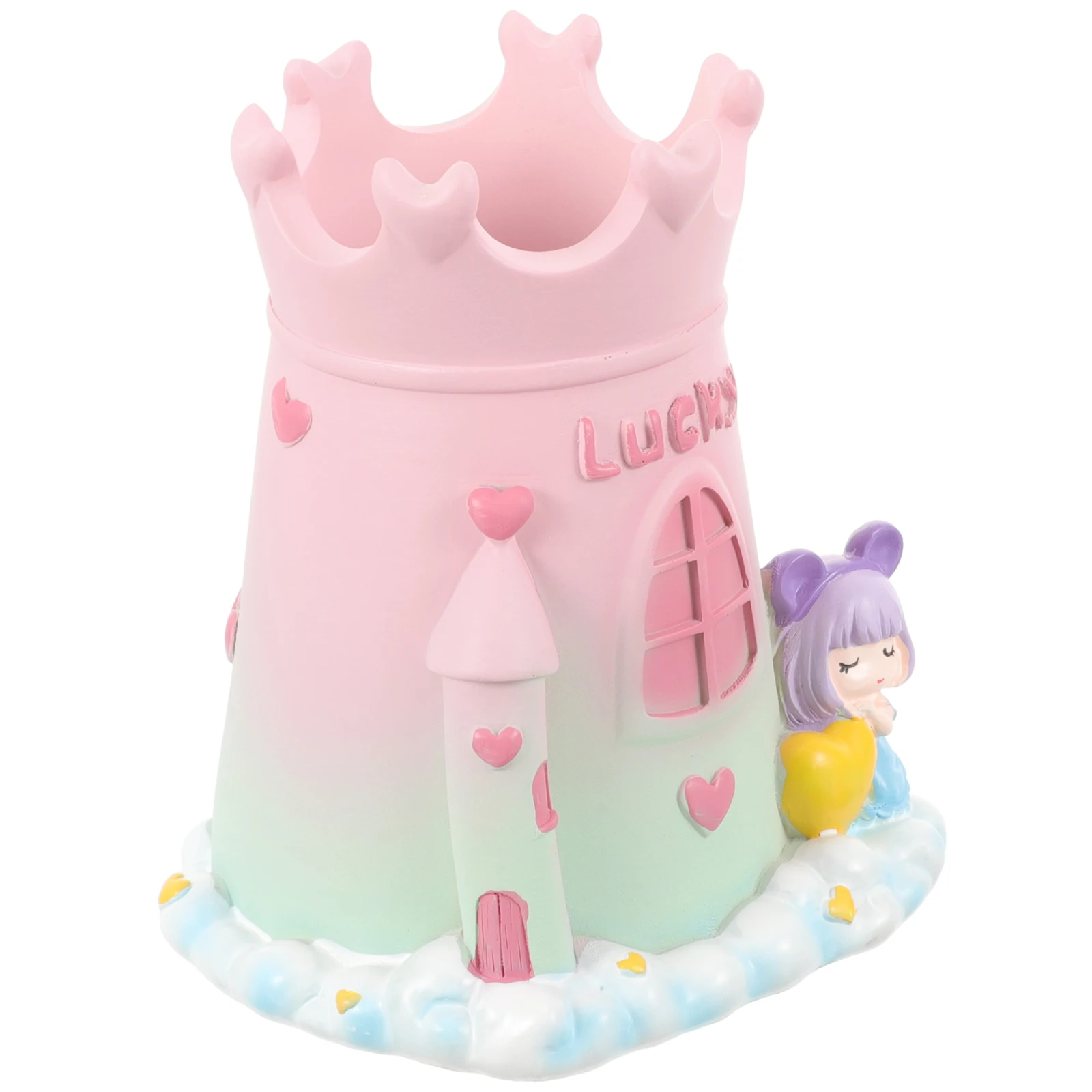 

Desk Resin Cartoon Pen Holder Organizer for Office Home Classroom Pencil Storage Pen and Pencil Organizer