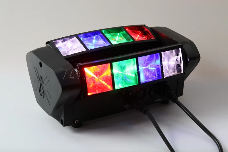 

MINI 8x10W RGBW LED Spider Light DMX 7/15CH DJ Stage Lighting Disco Nightclub Bar party Spider Moving Head Beam Lights