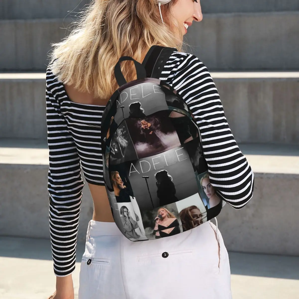 Adele Student Backpack School Bag Hiking Travel Daypack for Boys Girls Bookbag Shoulder Bags