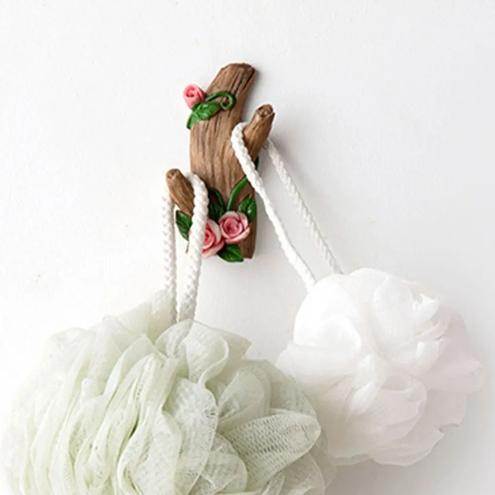 Soporte de gancho de pared adhesivo fuerte, rama de simulación, perchero sin taladro, ganchos adhesivos de resina multifuncionales para cocina, 3 uds.