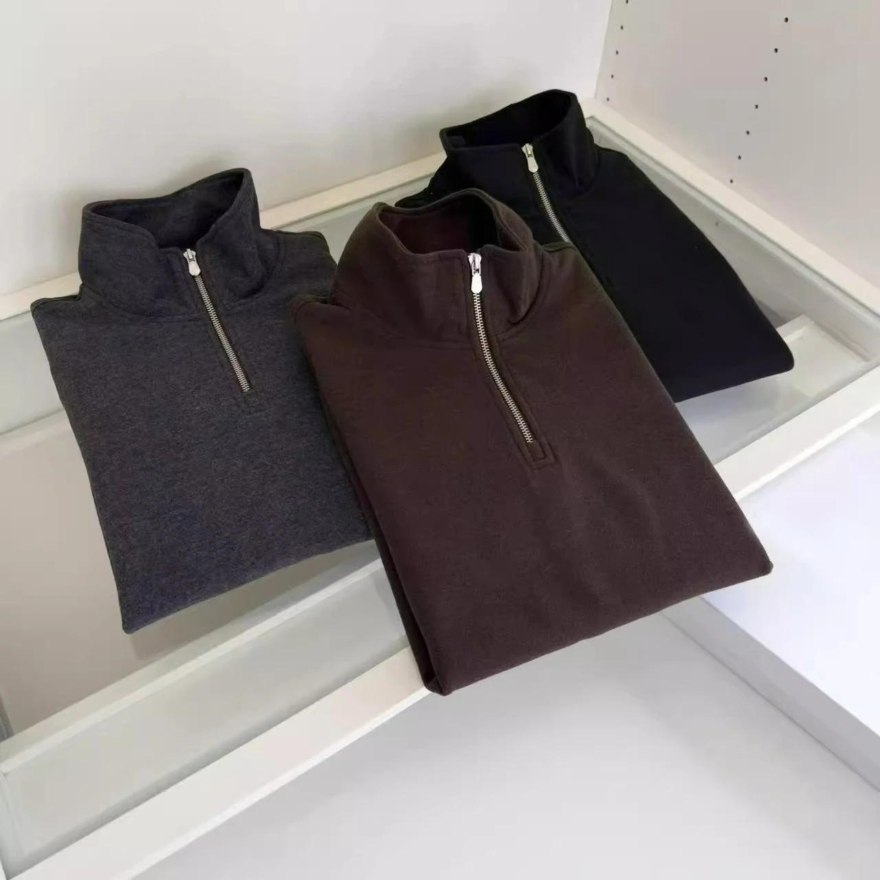 

BC итальянский осенне-зимний новый модный свитер с вышивкой и полумолнией, мужской топ с длинными рукавами и воротником-стойкой в старых деньгах