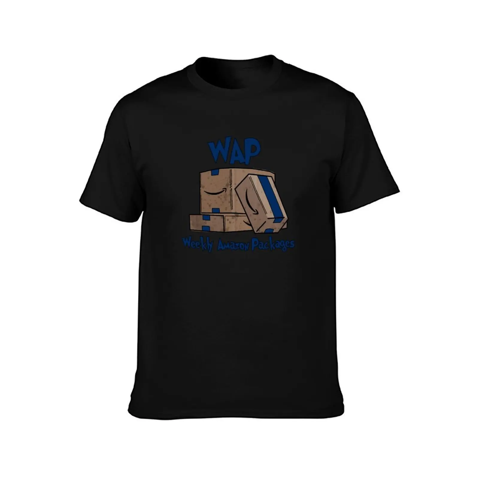 wap weekly amazon packages T-Shirt, Summer Casual Cotton Tee, Oversized Streetwear Tops, Vintage Graphic Print, Unisex Men Women