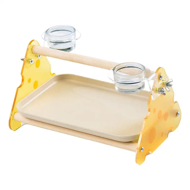 

Parrot Stand Parrot Activity Center Training Stand Desktop Playstand Cage Toy For Finches Lovebirds Parrots Conures Budgies