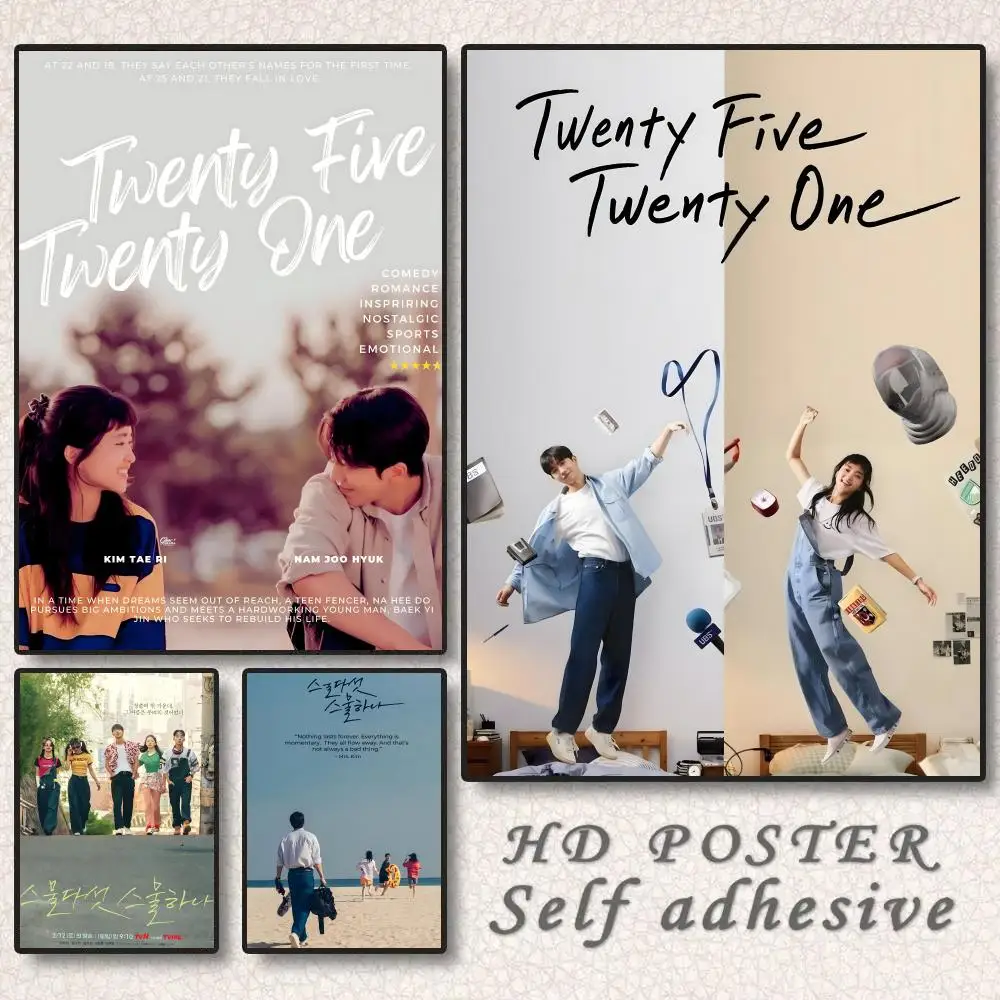 

Korean TV T-Twenty Five Twenty One Poster Sticker Self Adhesive for Office Home Theater Wall Art Decor Fancy Gift
