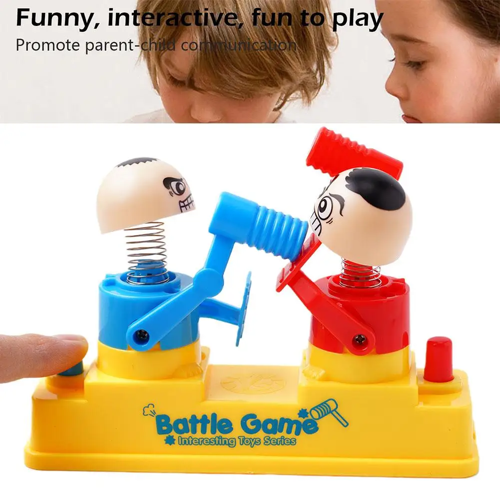 Board Game Toy Children's Head-banging Villain Battle Red and Blue Offensive and Defensive Double Parent-child Battle