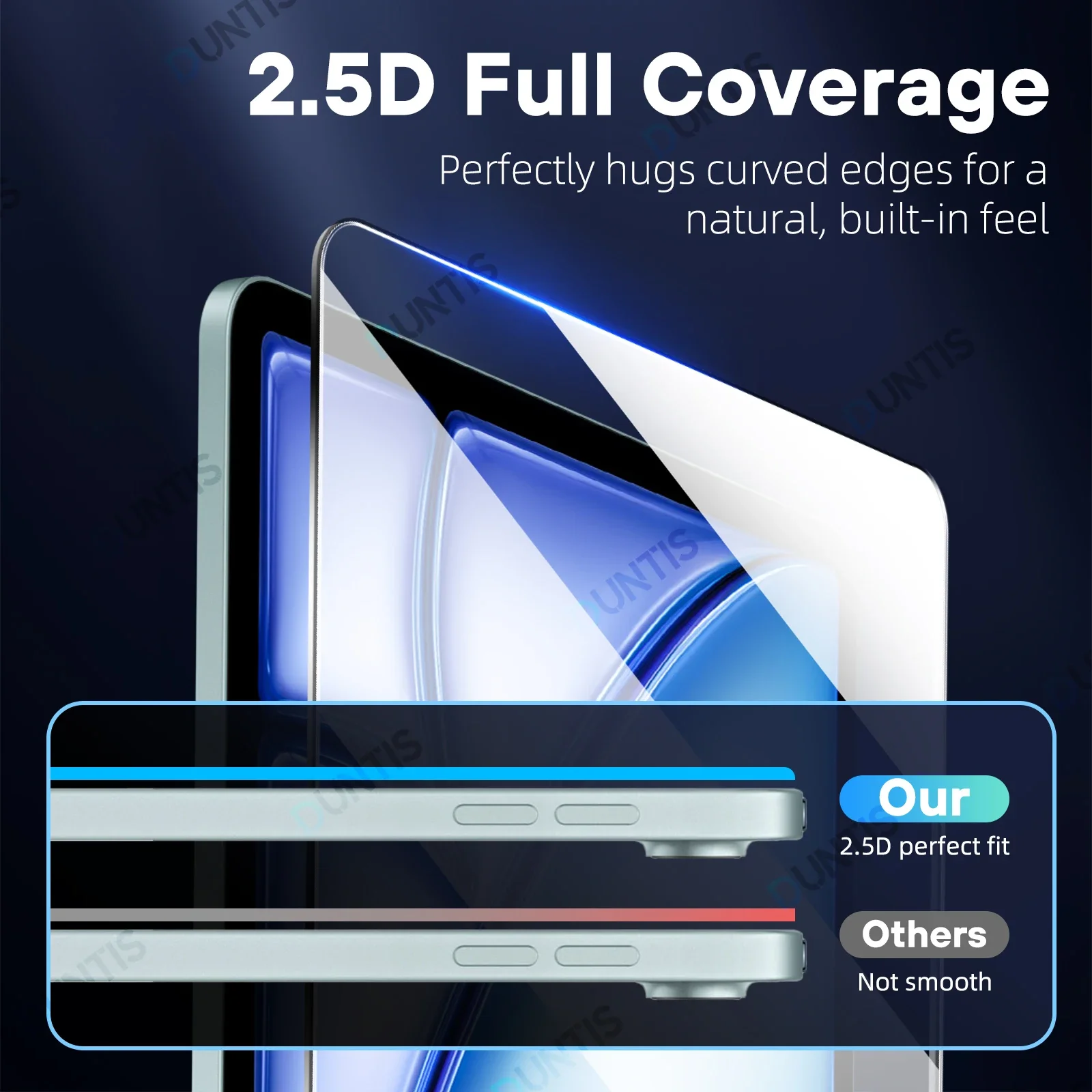 2Pcs Tempered Glass Screen Protector For iPad Pro Air 13 11 12.9 2025 M5 M4 M3 M2 Air 5 4 10th 9th Generation Mini 6 7 HD Film view 5