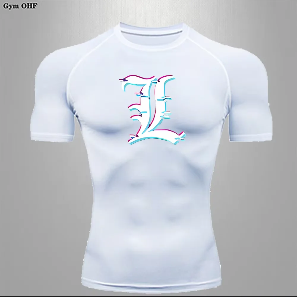 Anime T-Shirts Surfing Men's Clothing Rash Guard Diving Tight Fitting Beach GYM Tops Heat Dissipation Quick-drying Skin-Friendly