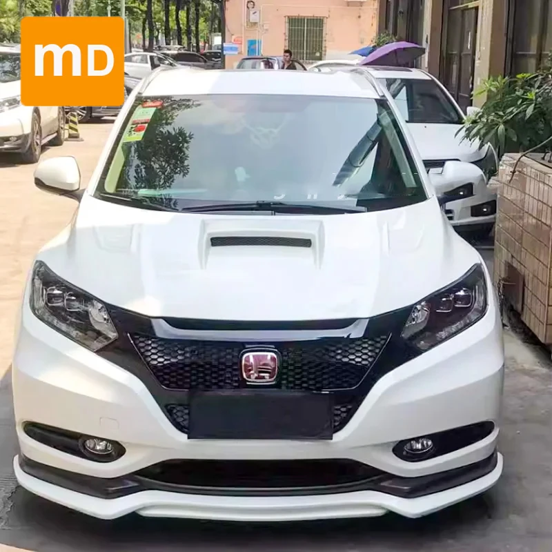 Glossy Black Front Bumpers Radiator Grilles For 2015-2018 Honda VEZEL/HRV Modified Body Kit Car Accessories Upgrade