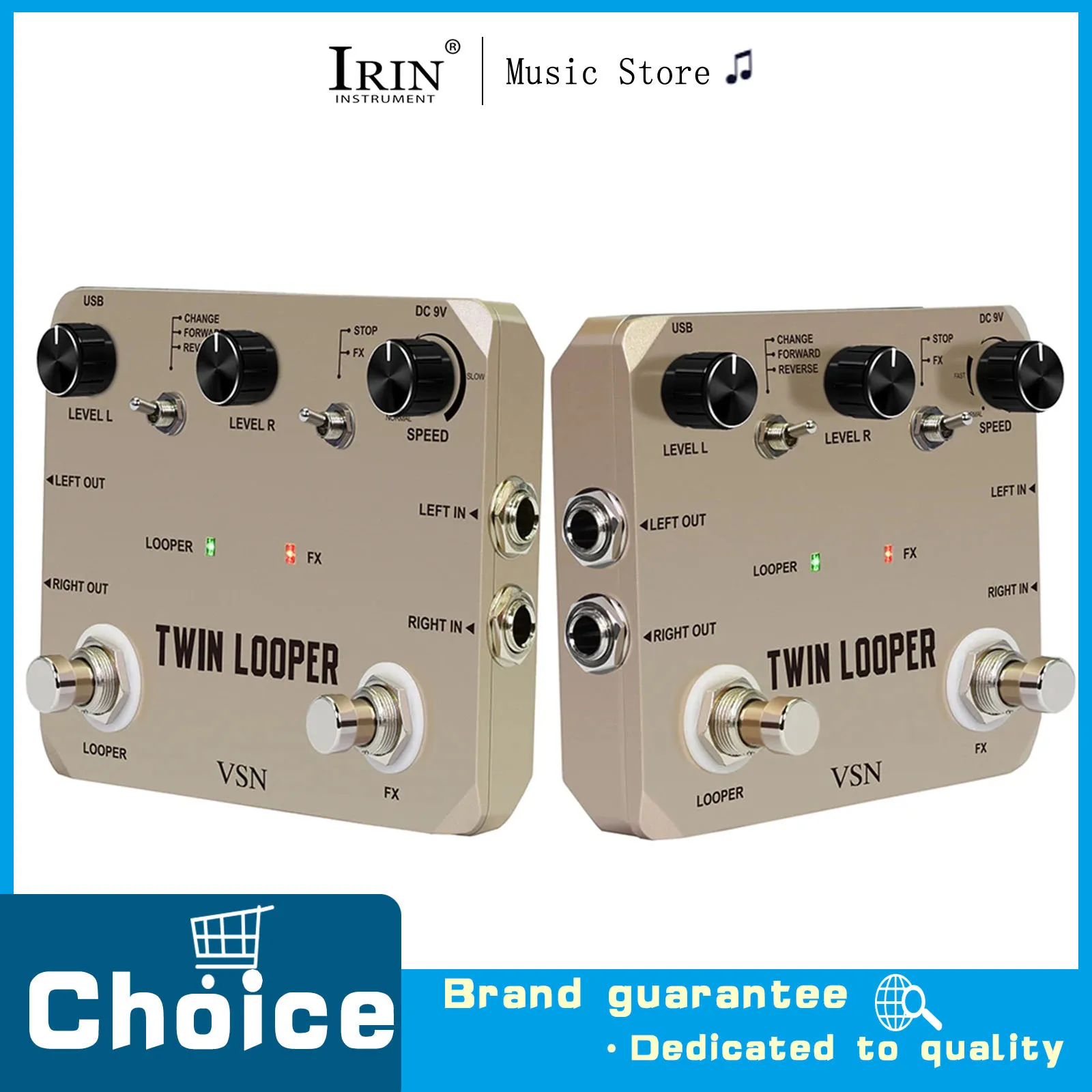 pedale-looper-double-pour-guitare-Electrique-avec-11-modes-de-enregistrement-et-true-bypass