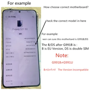 Unlocked Motherboard für Samsung Galaxy Note 20 Ultra, Logic Board, 4G, N980F, N985F, N986B, N986U, N981U, N981B, getestet 8 Hauptverkäufe Samsung Platte - №4
