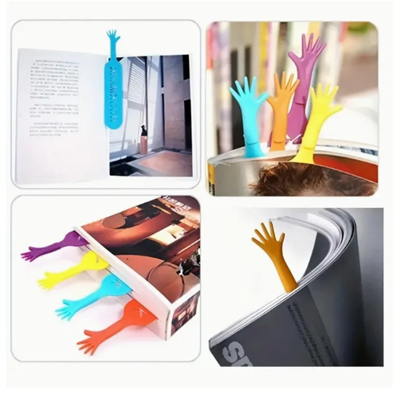Fun Finger Bookmarks Creative Student Reading Books Notepads Novels Sticky Notes Pages Student Readers Reading Tabs