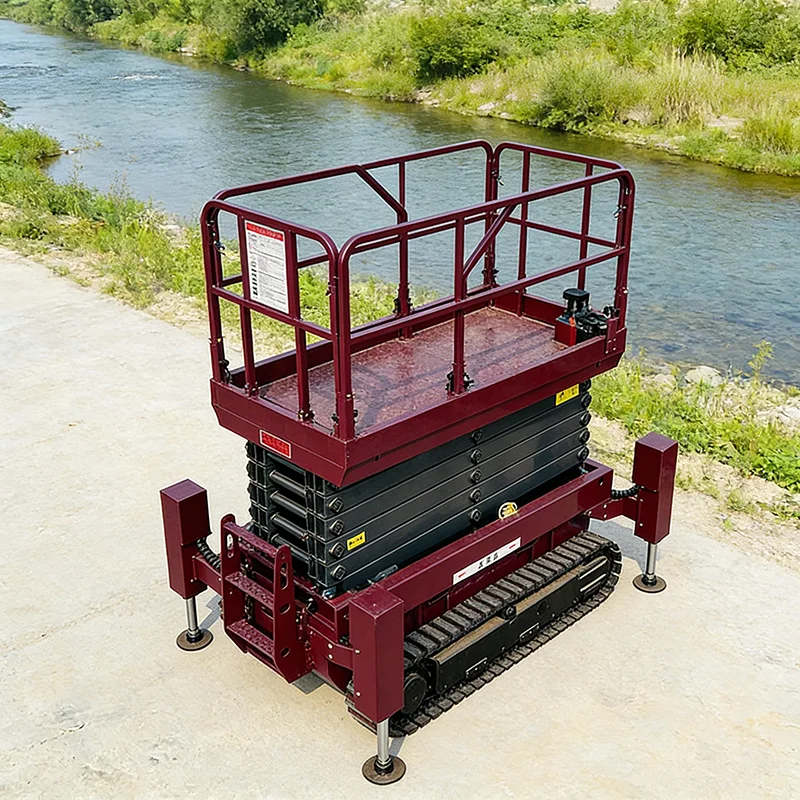 Portable Hydraulic Scissor Lift Table Manual Hand Operated Lifting Platform with 200kg Capacity