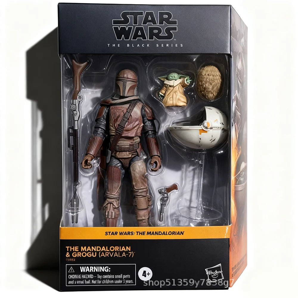 Original hasbro star wars a artilharia mandaloriana stormtrooper anime figura de ação modelo brinquedos coleção hobby