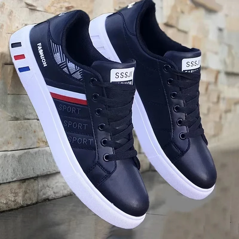 Sapatos esportivos brancos masculinos, tênis ao ar livre, calçado casual, tênis plano, marca de luxo, original, primavera, outono, 2022