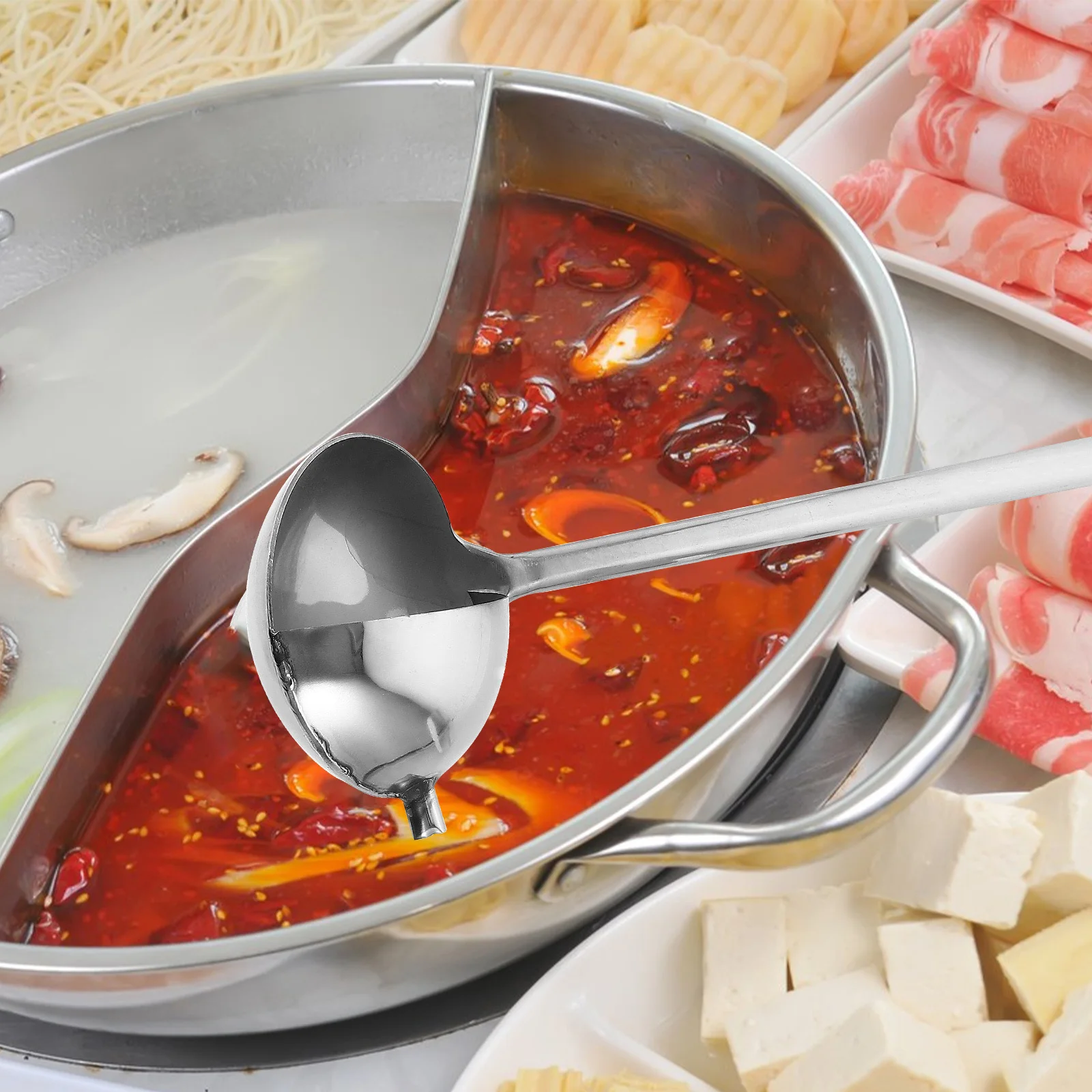 

Stainless Steel Gravy Ladle Stainless Soup Spoon Sauce Pouring Ladle Long Handle Kitchen Tool Dishwasher Safe