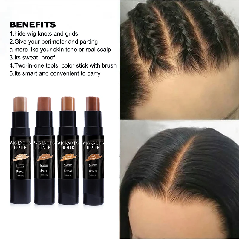 Custom Logo Waterproof Wig Tint Spray For Lace Wig Light Brown Lace Tint Mousse For Closure Knot Bleaching Kit Wig Knots Healer