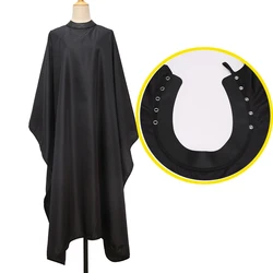 Black Hair Cutting Cape Pro Salon Hairdressing Cloth Gown Barber Silicone Neck Hairdresser Apron Haircut Capes Wholesale