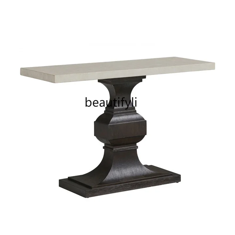 

ss1001 American porch cabinet ultra-thin solid wood table rack, living room decorative cabinet, sofa back cabinet