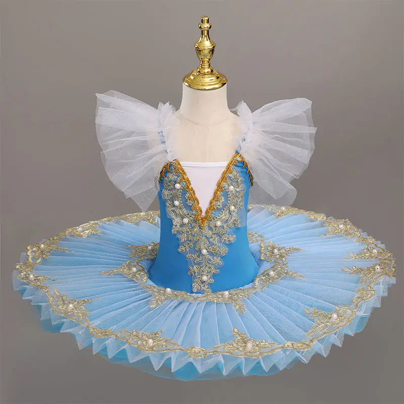 Profession elle Ballett Tutu Mädchen blau rosa Platte Pfannkuchen Tutu Ballerina Party kleid Frauen Kinder Erwachsenen Kind Ballett Tanz kostüm – Detail 4