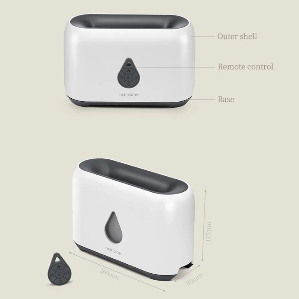 New Flame Air Humidifier Essential Oil Diffuser Aroma Ultrasonic Mist Maker Home Room Aromatherapy Humidificador Bedroom NJH18