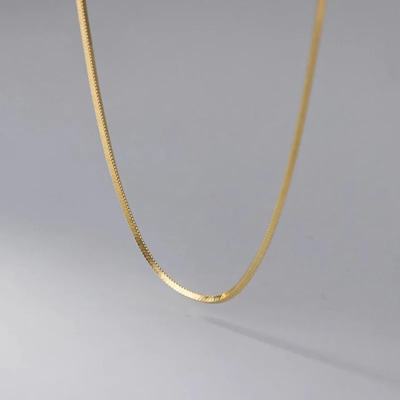 Edelstahl glänzende Schlangenkette Halsband Halskette für Frauen Mädchen Modeschmuck Geschenke