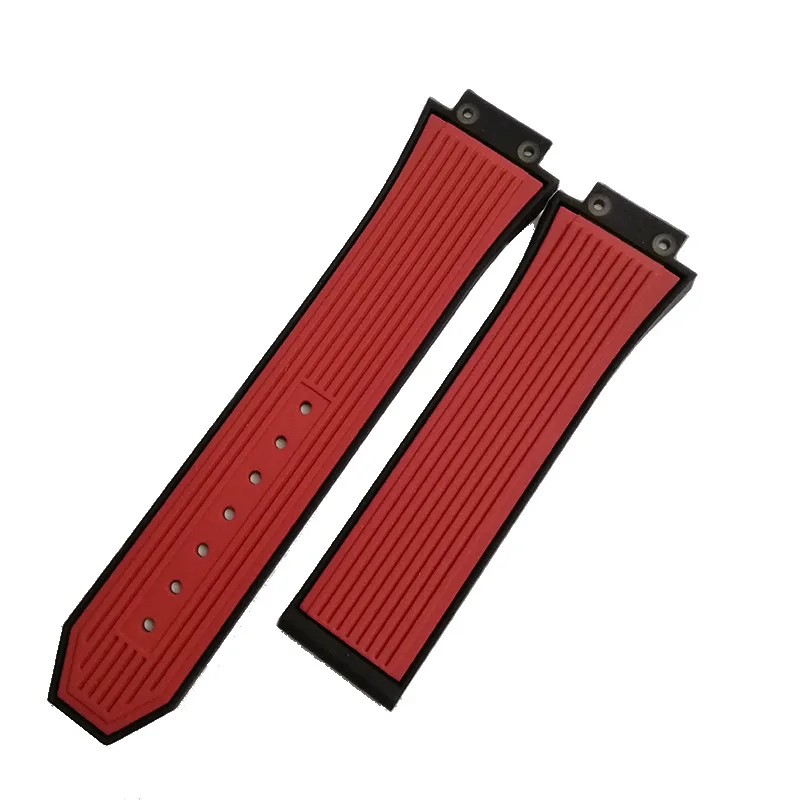 Uhrenarmband für HUBLOT BIG BANG, Silikon, 25 x 17 mm, wasserdicht, Herren-Uhrenarmband, Kette, Uhrenzubehör, Gummiarmband, Armband – Detail 1
