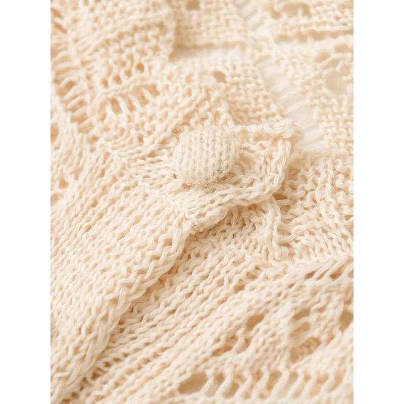 Cardigan de malha feminino femmes y2k camisola superior malhas aconchegante fino ajuste verão bonito cardigans malha mulher colete fino colheita