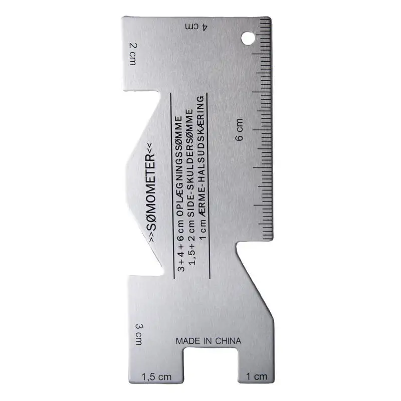 סרגל מדידה לתפירת תפר שמיכת יד שמיכת תבנית חיתוך מתכת מדידה