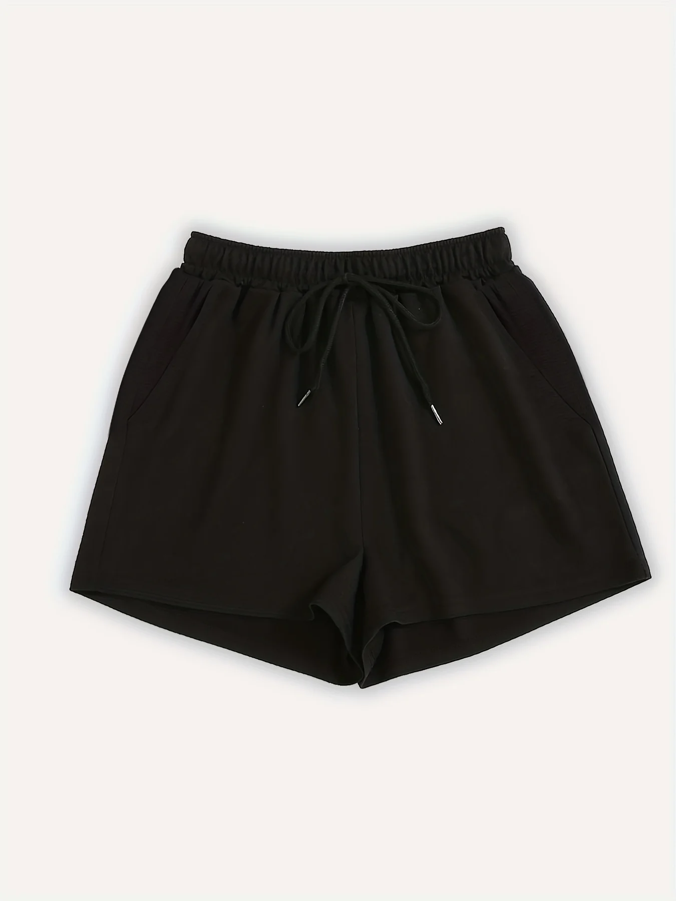Damen Sommer Einfarbige Freizeitshorts mit Elastischem Bund, Schweißableitend und Atmungsaktiv, Geeignet für Sport, Laufen und Fitness – Detail 5