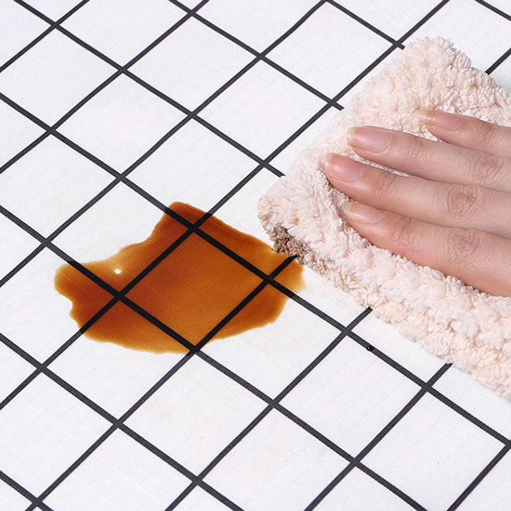 

White Grid Cuttable Thickened Cabinet Mat Multi-Purpose Heat Insulation Drawer Placemat Moisture Absorption Mat 45x200cm