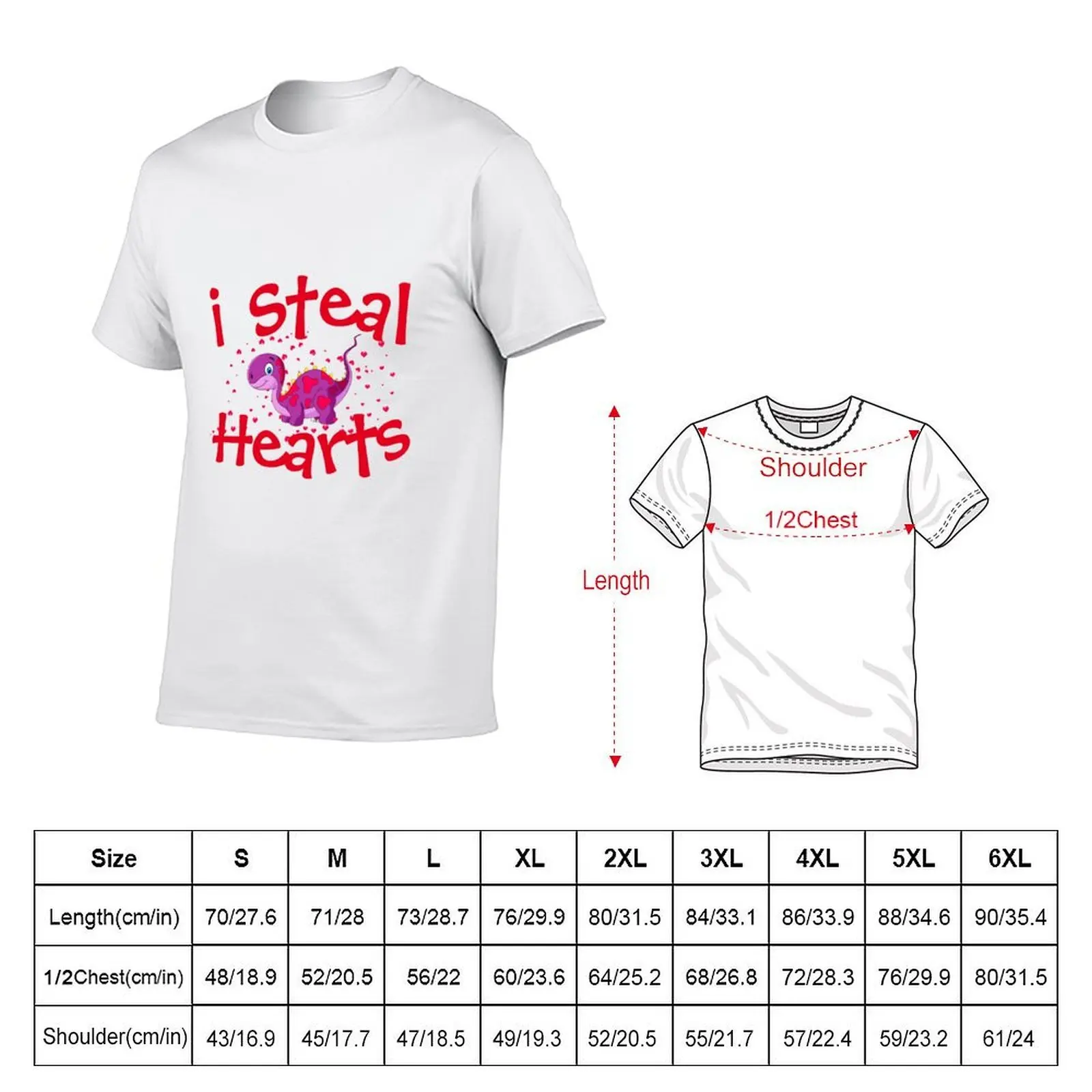 I Steal Hearts T-Shirt cotton t shirt pack men t shirt cotton 100% T-Shirt