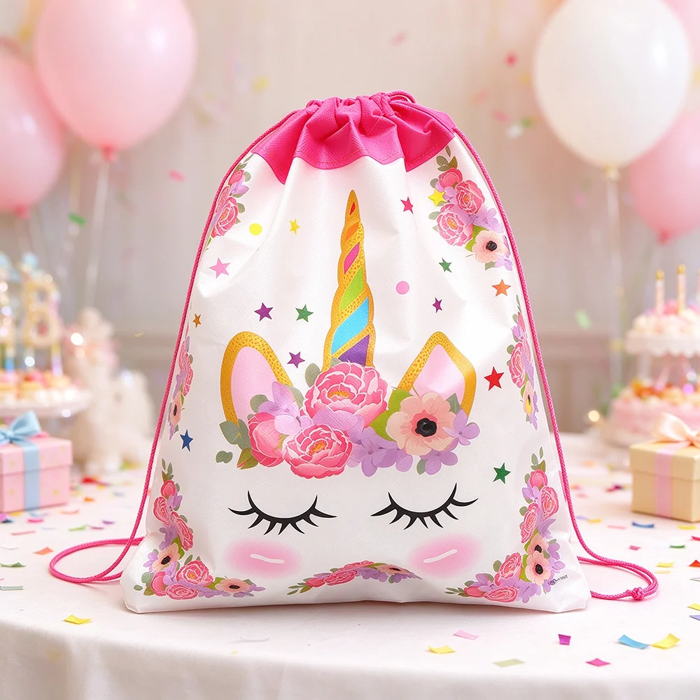 Travel Accessories Baby - Unicorn Drawstring Backpack Bags 6 Designs