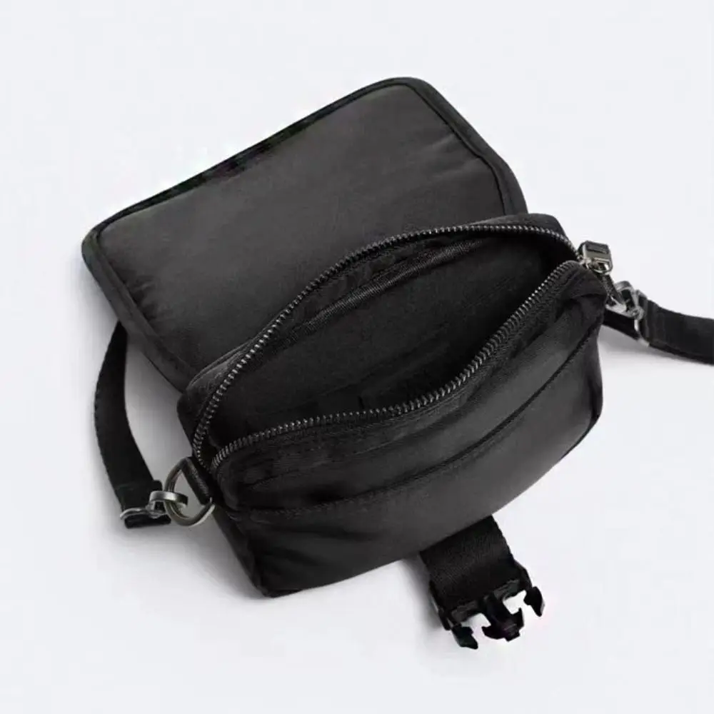 

Oxford Cloth Men's Messenger Bag Black Large Capacity Male Crossbody Bag Casual Multi Functional Students Casual Pouch Work