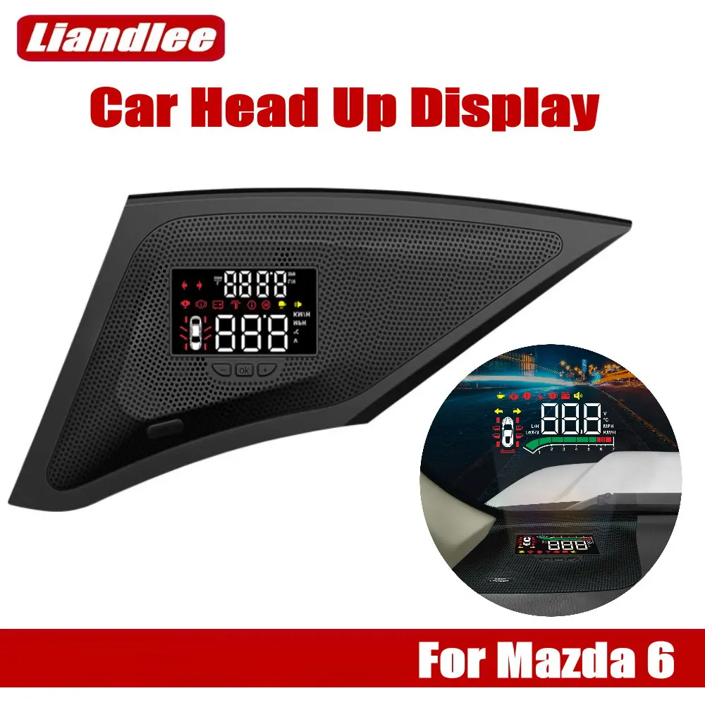 Car Head Up Display HUD For Mazda 6 Mazda6 Atenza (GJ1/GL) 2015-2024 OEM Headup Display Auto Overspeed Windshield Projector