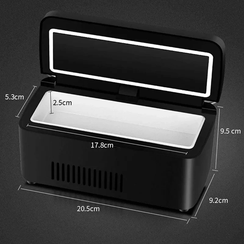 Охладитель инсулина, портативный холодильник для лекарств с гормонами, аптечка для дома, органайзер для таблеток с интерферами, встроенный аккумулятор, дорожный автомобиль