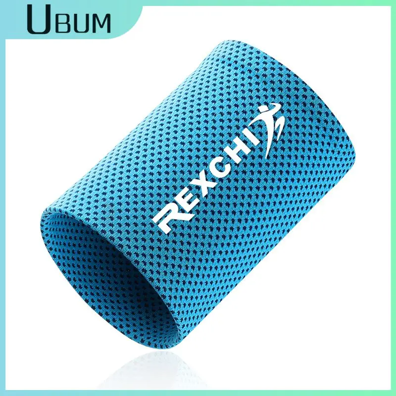 1 Pcs Wrist Sports Wristband Quick-drying Cooling Solid Color SweatBand Adjustable Wrist Support Wristband For Fitness Running