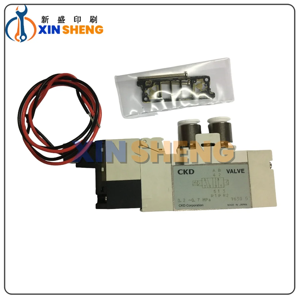 Best Quality Plate Clamp R-Side Valve 4GA119-C6-A2N-3 6mm Komori Solenoid Valve