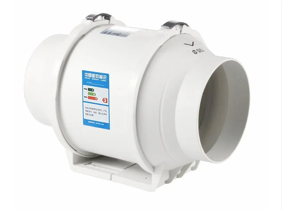 

%a Ventilateur de Conduit Silencieux en Ligne, 4/5/6 Pouces, 220V, pour la Maison, la Cuisine, les Toilettes