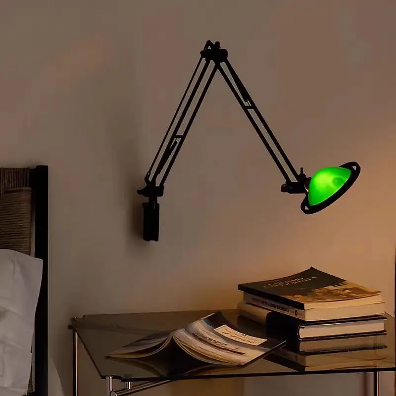 Berenice الجدار مصباح led للطي الذراع مصباح LED G4 الشمال القرون الوسطى مصمم اللون الحائط استوديو السرير كتاب القراءة مصباح #2