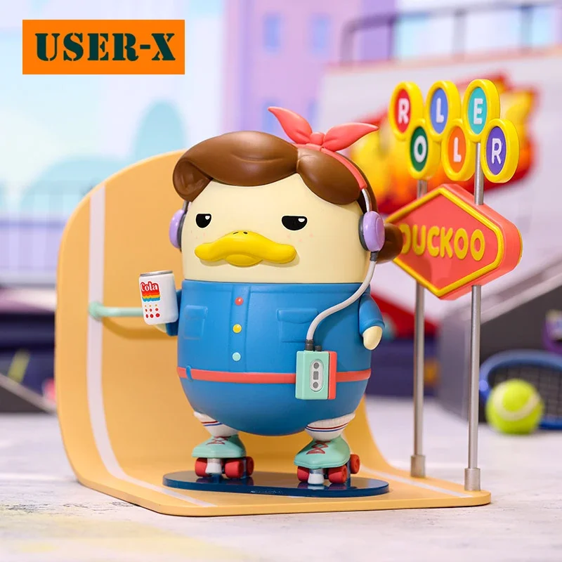 

USER-X DUCKOO Roller Skater Limited Edition Big Doll Action Kawaii Anime Animal Cute Child Toy Figures Girl Birthday Gift