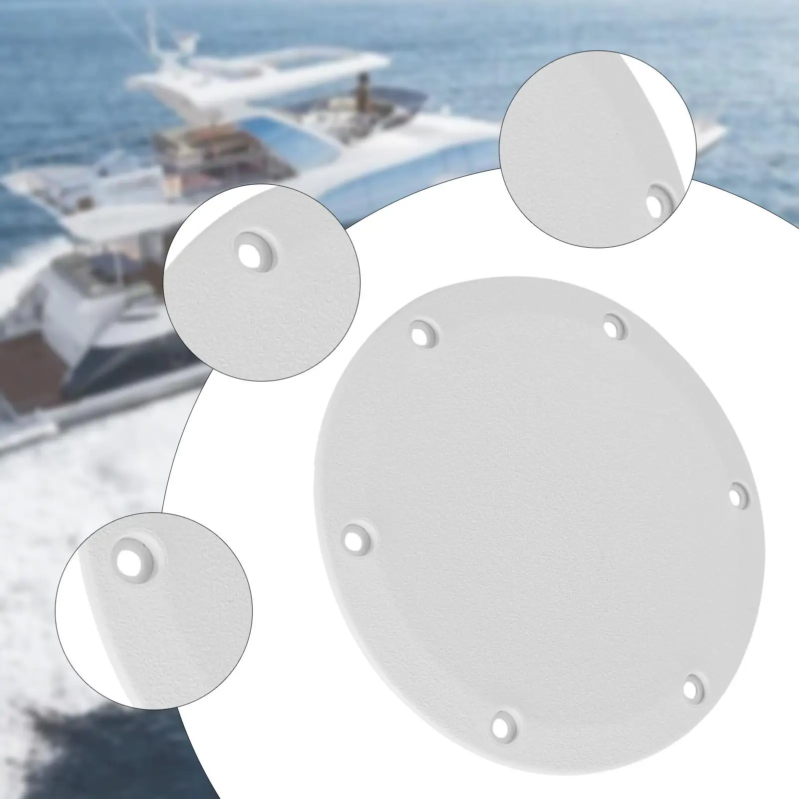 

Leakproof Boat Deck Inspection Hatch PP Plastic Nonslip Marine Hatch Cover for Yacht RV Storage Organization