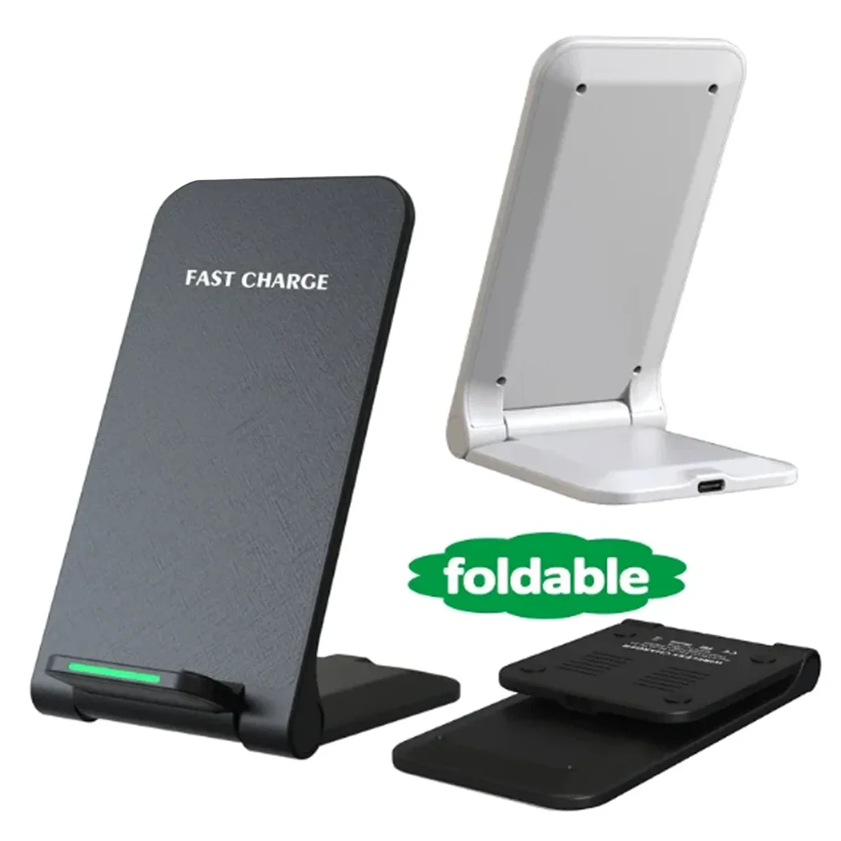 Wireless Charger For iPhone 17/16/15/14/13Phone Stand Fast Charging Charger for Samsung Note 20/10 S21 Ultra Foldable