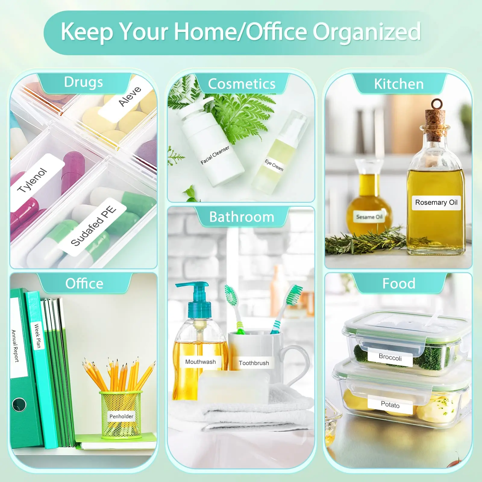 P15 Thermal Label Printer Similar as D11 D110 D101 Labeling Machine Wireless Bluetooth Label Maker With Label Sticker Waterproof