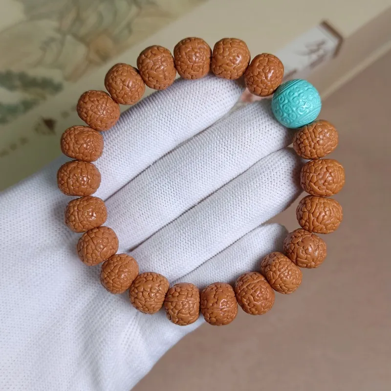 

Scale Pattern Small Vajra Bodhi Single Circle Seed Buddha Bead Bracelet Men
