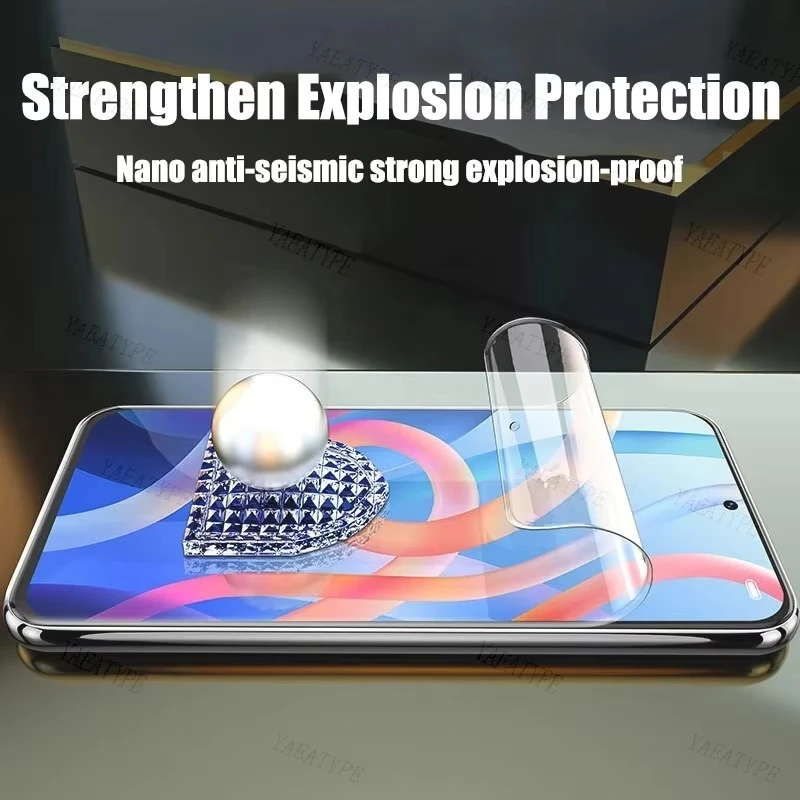 5Pcs Hydrogel Film For Xiaomi Redmi Note 15 Pro 14 13 12 11 11S 10 9 15C 14C Screen Protectors For Poco X7 M7 F7 X6 X5 M6 M5S M4