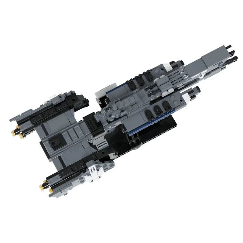 584PCS beliebte spiel modell MOC bausteine militär raumschiff modulare technologie geschenk urlaub montage kinder spielzeug set