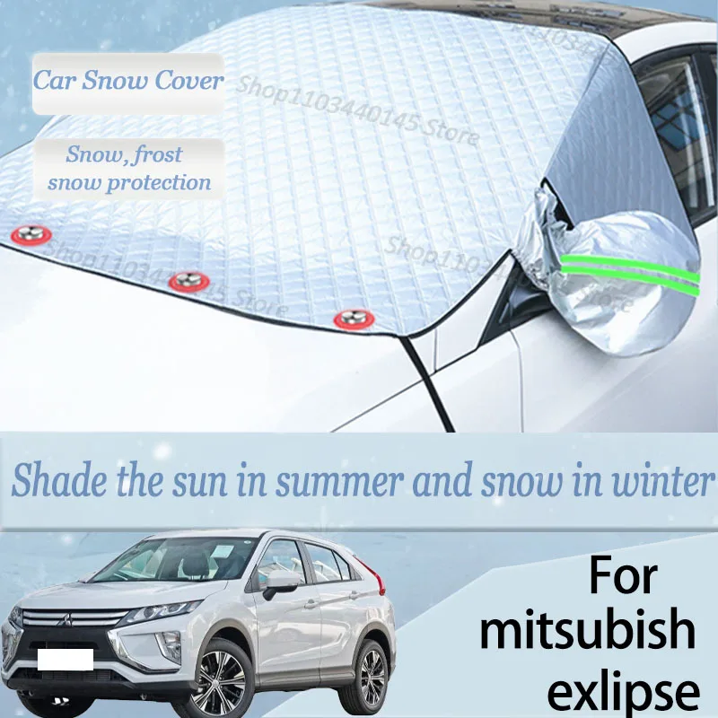 

For mitsubishi exlipse car Snow Windscreen, Snow, Frost, Dust and UV Visor, Winter car clothing, thick magnetic