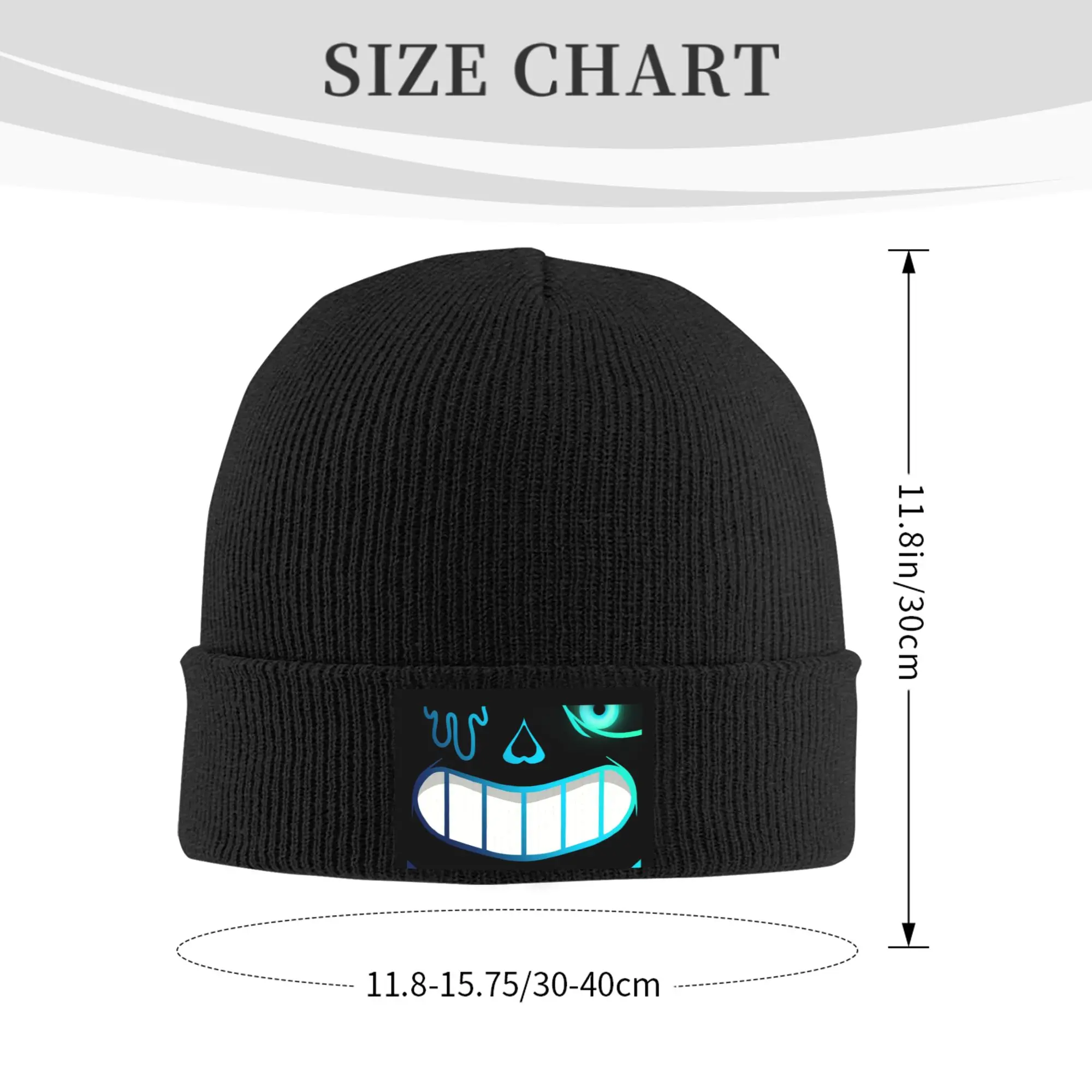 Custom Nightmare Sans Skullies Beanies Caps Fashion Winter Warm Men Women Knitting Hat Adult Undertale Video Game Bonnet Hat