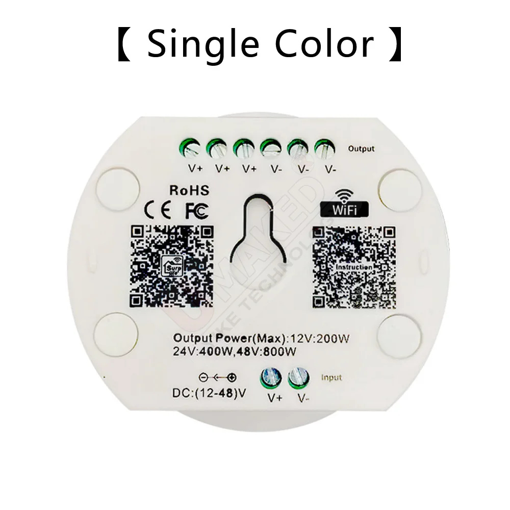Wifi+Bluetooth UFO LED Controller Timing Function Group Control Music Mode Work With Alexa Google DC12-48V For LED Strip Light